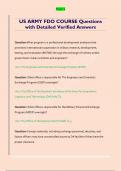 US ARMY FDO COURSE Questions  with Detailed Verified Answers 