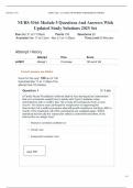 NURS 5366 Module 5 Questions And Answers With Updated Study Solutions 2025 Set
