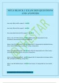 MTLS BLOCK 1 EXAM 2025 QUESTIONS AND ANSWERS