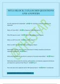 MTLS BLOCK 2 EXAM 2025 QUESTIONS AND ANSWERS