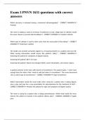 Exam 3 PNVN 1631 questions with correct answers