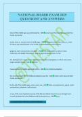 NATIONAL BOARD EXAM 2025 QUESTIONS AND ANSWERS