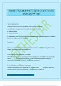 NBRC EXAM&comma; PART I 2025 QUESTIONS AND ANSWERS