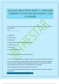 NAADAC PRACTICE TEST 2 - UPDATED VERSION EXAM 2025 QUESTIONS AND ANSWERS