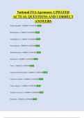 National FFA Agronomy UPDATED  ACTUAL QUESTIONS AND CORRECT  ANSWERS
