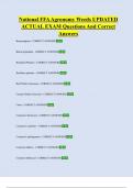National FFA Agronomy Weeds UPDATED  ACTUAL EXAM Questions And Correct  Answers 