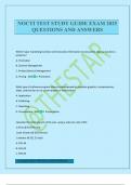 NOCTI TEST STUDY GUIDE EXAM 2025 QUESTIONS AND ANSWERS