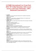 LCP4801 International Law Exam Pack 2024&colon; 50 Verified Questions with Correct Answers and Expert Rationales &vert; 100&percnt; Distinction Guaranteed A&plus;