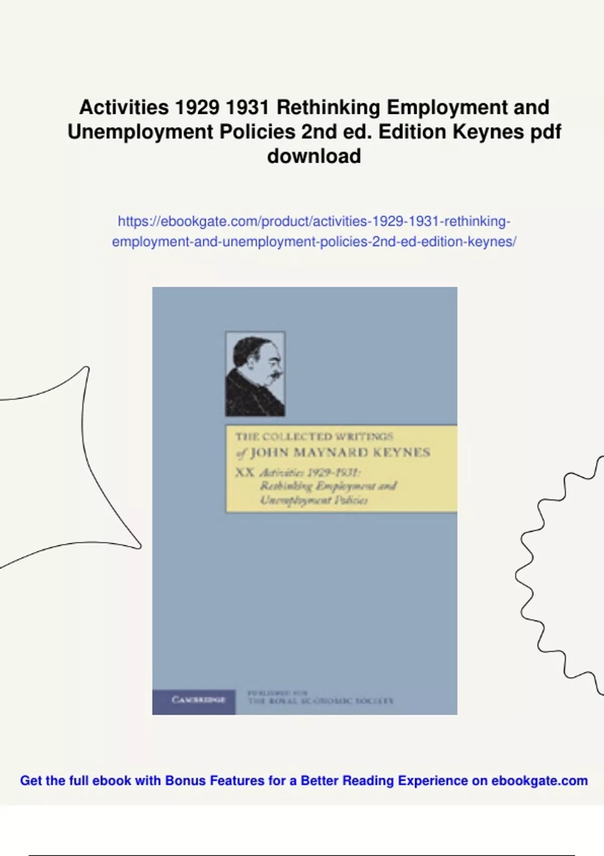 Rethingin Summary Activities Rethinking Employment and Unemployment Policies 2nd ...