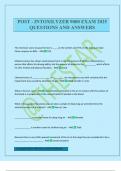 POST - INTOXILYZER 9000 EXAM 2025 QUESTIONS AND ANSWERS