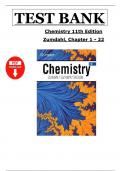  Chemistry 11th Edition by Zumdahl &ndash; Verified Questions &ndash; Test Bank &ndash; All Chapters Covered