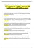 ATI RN Community Health Online Practice A with NGN Questions and Answers &vert; 2024&sol;2025 &vert; 100&percnt; Verified