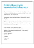 NSG 312 Exam 3 with accurate detailed answers