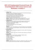 2025 ATI Fundamentals Proctored Exam&colon; 50 Actual Questions with Correct Answers and Rationales &vert; Graded A&plus;
