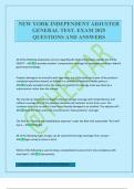 NEW YORK INDEPENDENT ADJUSTER GENERAL TEST&period; EXAM 2025 QUESTIONS AND ANSWERS