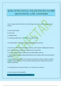 K101 IUPUI FINAL EXAM STUDY GUIDE QUESTIONS AND ANSWERS