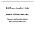 D664 Neuroscience Study Guide &ndash; 2025 Complete MCQ Test & Answer Key