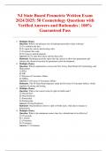 NJ State Board Prometric Written Exam 2024&sol;2025&colon; 50 Cosmetology Questions with Verified Answers and Rationales &vert; 100&percnt; Guaranteed Pass