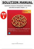 Solution Manual for Quantitative Analysis for Management 14th Ed by Render
