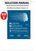 Solution Manual for Human Resource Information Systems 6th Ed by Johnson