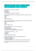 NBDHE BOARD STUDY QUESTIONS AND ANSWERS 100&percnt; CORRECT