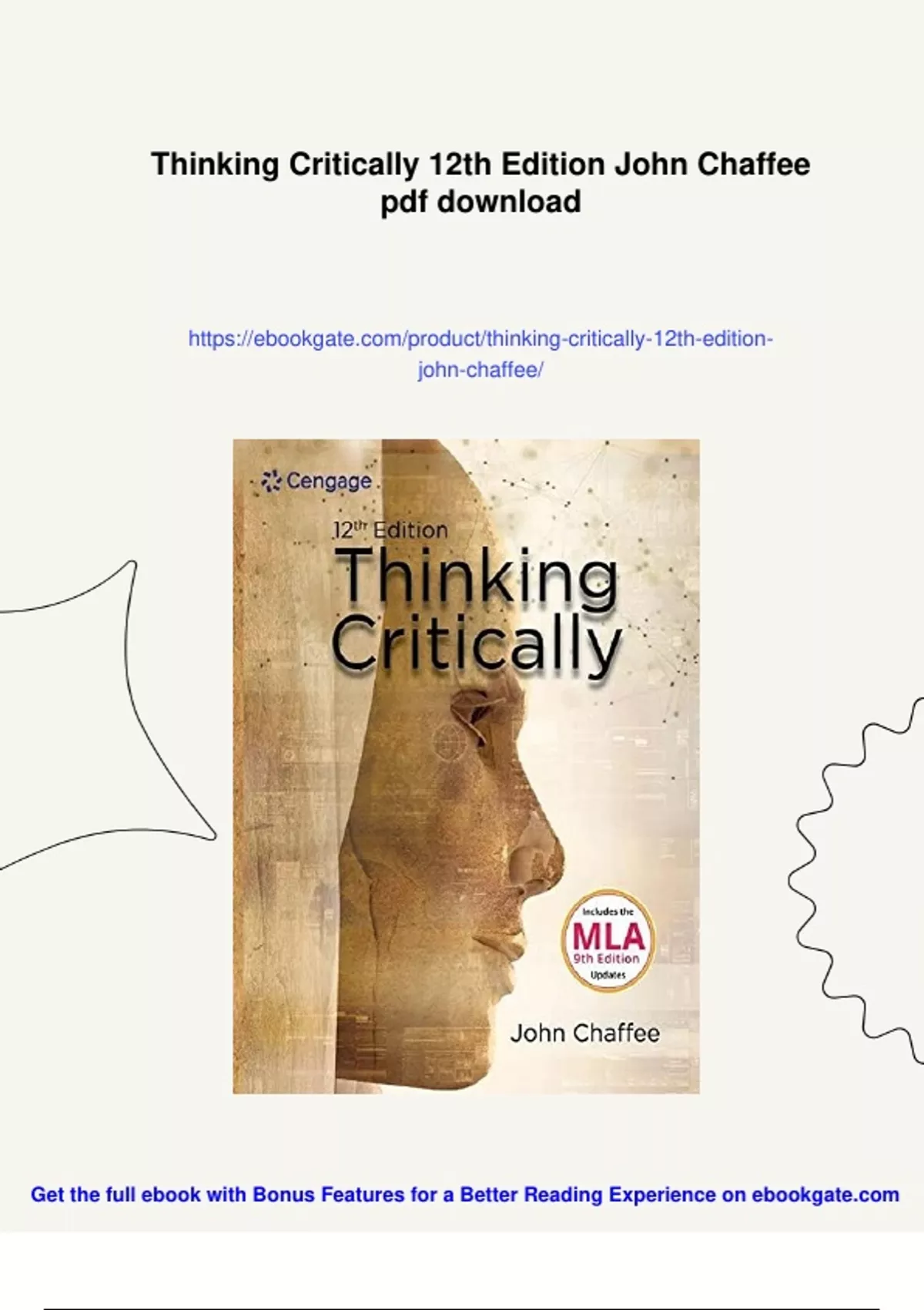 Summary Thinking Critically 12th Edition John Chaffee - Instant ...