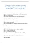 Test Bank for Guyton and Hall Textbook of Medical Physiology&comma; 15th Edition by John E&period; Hall & Michael E&period; Hall &vert; Verified Questions & Correct Answers &vert; Comprehensive Physiology Exam Prep