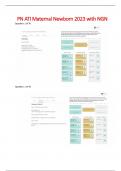 PN ATI Maternal Newborn 2023 with NGN QUESTIONS WITH COMPLETE SOLUTIONS