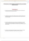 NURS 283 RN Practice Exam 1&colon; Clinical Calculations and Medication Dosing&comma; Latest Update Questions & Answers
