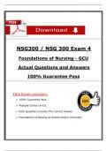 NSG 300 Exam 4 &ndash; Foundations of Nursing &vert; Verified Q&A &vert; GCU Nursing &lpar;2025&rpar;
