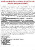 BIOD 151 Module 6 Exam Test Questions with Verified Answers Graded A&plus;