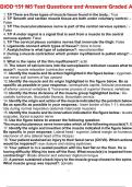 BIOD 151 M5 Test Questions and Answers Graded A&plus;