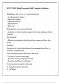 BSNC 1000- Final Questions With Complete Solutions