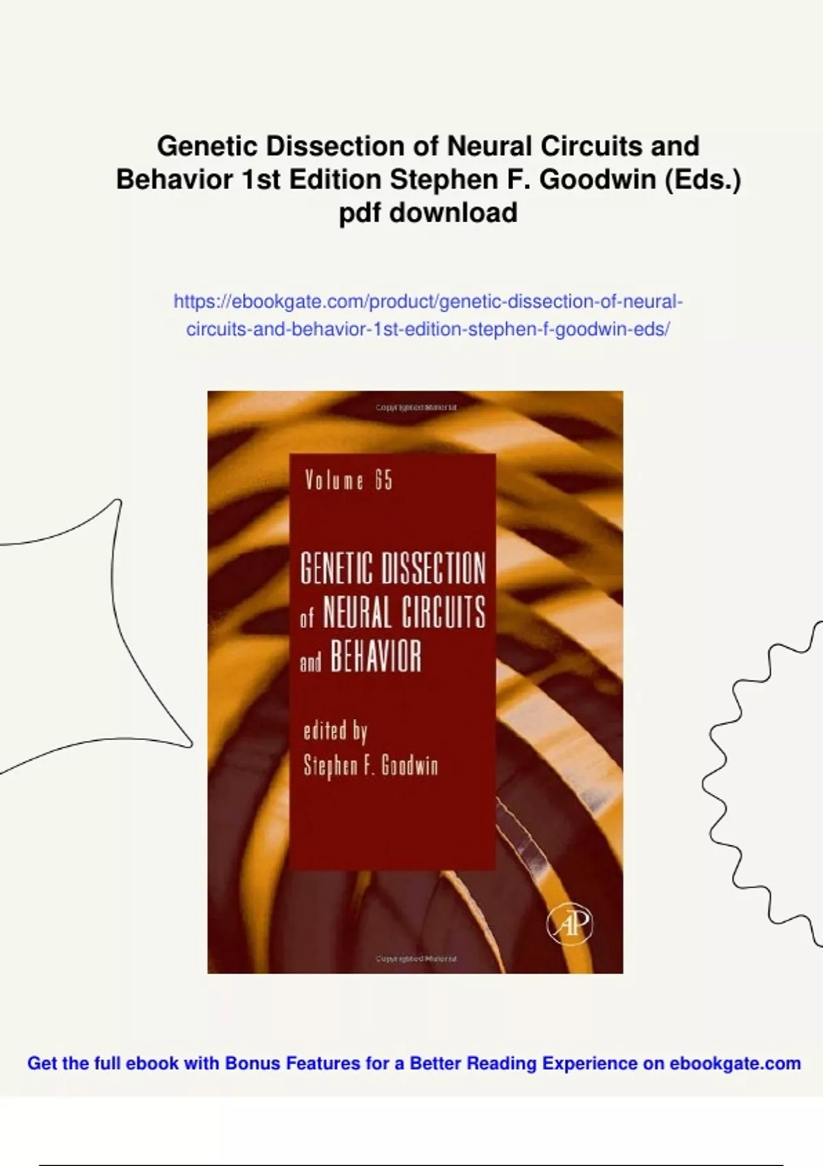 Summary Genetic Dissection of Neural Circuits and Behavior 1st Edition ...