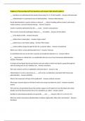 Walgreen's Pharmacology Self Test Questions and Answers Fully Solved Graded A&plus;