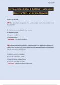 CRITICAL CARE EXAM 1 COMPLETE ACCURATE QUIZZES WITH VERIFIED ANSWERS