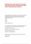 RASMUSSEN MDC II FINAL EXAM LATEST 2024&sol;2025 QUESTIONS AND CORRECT ANSWERS &lpar;100&percnt; CORRECT VERIFIED ANSWERS&rpar; ALREADY GRADED A&plus;