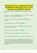MLPAO  Bundled Exam Questions WITH  CORRECT Answers