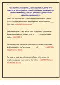 TIES CERTIFICATION EXAM LATEST 2025 ACTUAL EXAM WITH  COMPLETE QUESTIONS AND CORRECT DETAILED ANSWERS &lpar;100&percnt;  VERIFIED ANSWERS&rpar; &vert;ALREADY GRADED A&plus;&vert; &vert;&vert;PROFESSOR  VERIFIED&vert;&vert; &vert;&vert;BRANDNEW&excl;&excl;&excl;&vert;&vert; 