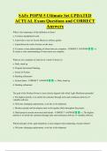 SAFe POPM 5 Ultimate Set UPDATED  ACTUAL Exam Questions and CORRECT  Answers