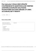 Fire Instructor II EXAM 2025 UPDATE&vert; COMPREHENSIVE QUESTIONS AND VERIFIED ANSWERS &lpar;COMPLETE SOLUTIONS&rpar; GUARANTEED SUCCESS &vert;GRADE A&plus;&excl;&excl; &lpar;100&percnt; ACCURATE&rpar; GET IT RIGHT&excl;&excl;