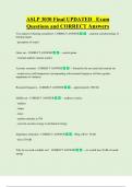 ASLP 3030 Final UPDATED   Exam  Questions and CORRECT Answers 