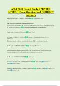 ASLP 3030 Exam 2 Study UPDATED  ACTUAL  Exam Questions and CORRECT  Answers 