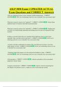 ASLP 3030 Exam 1 UPDATED ACTUAL    Exam Questions and CORRECT Answers