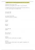 CompTIA Network&plus; &lpar;N10-009&rpar; Exam Questions and 100&percnt; Correct Answers