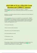 ASLP 3030 ACTUAL UPDATED  Exam  Questions and CORRECT Answers