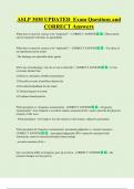 ASLP 3030 UPDATED  Exam Questions and  CORRECT Answers 