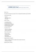 COMM 226 Final questions with complete solutions&period;