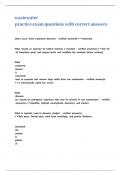wastewater practice exam questions with correct answers