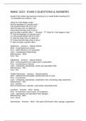 NMNC 3210 - EXAM 3 QUESTIONS & ANSWERS